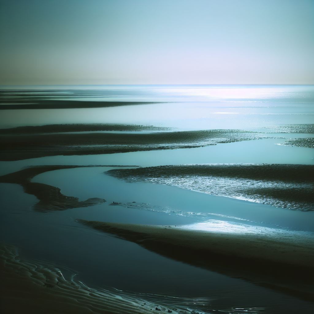 Ebbe am Meer