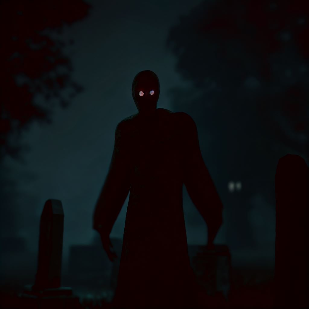 Glühende Augen in der Nacht